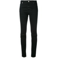 Christopher Kane Calça jeans slim com velcro - Preto