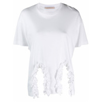 Christopher Kane Camiseta com acabamento de babados - Branco