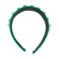 Christopher Kane Headband com aplicação de cristais - Verde