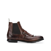 Church&#39;s Bota &#39;Shanghai&#39; com fivela de couro - Marrom