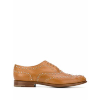 Church's Brogue com tachas e esferas - Marrom