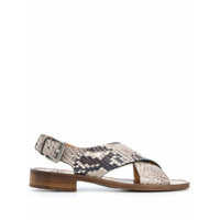 Church's Sandália com efeito pele de cobra - Neutro