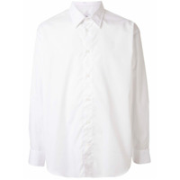 CK Calvin Klein Camisa com abotoamento e estampa - Branco