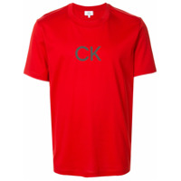 CK Calvin Klein Camiseta com estampa de logo monogramado - Vermelho