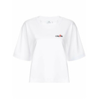 CK Calvin Klein Camiseta com logo bordado - Branco