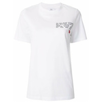 CK Calvin Klein Camiseta com slogan - Branco