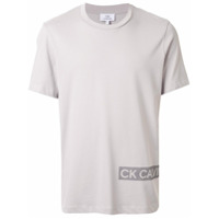 CK Calvin Klein Camiseta de poá com logo - Cinza