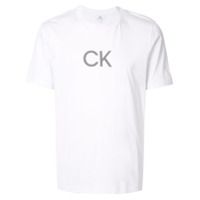 CK Calvin Klein Camiseta decote careca com estampa do logo - Branco