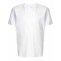 CK Calvin Klein Camiseta decote careca de algodão - Branco
