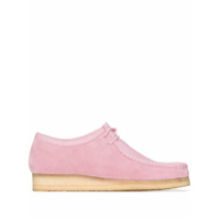 Clarks Originals Sapato Combi Wallabee com cadarço rosa