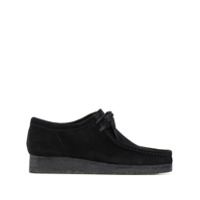 Clarks Originals Sapato derby Wallabee de camurça - Preto