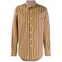 Cobra S.C. Camisa com estampa de listras - Amarelo