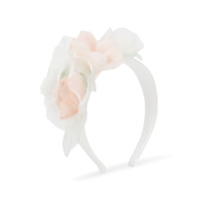 Colorichiari Headband com aplicação floral - Branco