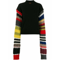 colville Suéter com listras nas mangas - Preto
