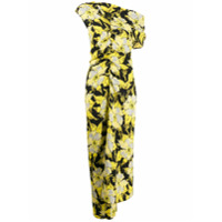 colville Vestido assimétrico com estampa floral - Amarelo