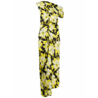 colville Vestido assimétrico com estampa floral - Preto