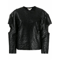 Comme Des Garçons Blusa animal print - Preto