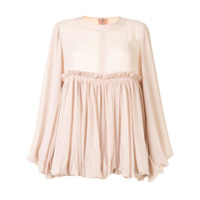 Comme Des Garçons Blusa com detalhe de babados - Rosa