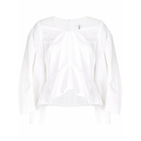 Comme Des Garçons Camisa slim com detalhe nas mangas - Branco