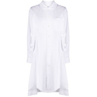 Comme Des Garçons Comme Des Garçons Camisa longas com drapeado lateral - Branco