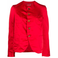 Comme Des Garçons Girl Blazer slim com abotoamento simples - Vermelho
