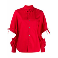 Comme Des Garçons Girl Moletom mangas longas com detalhe de recorte vazado - Vermelho