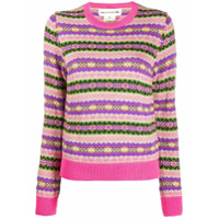 Comme Des Garçons Girl Suéter de tricô Fairisle - Rosa