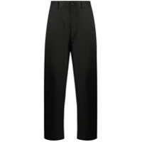 Comme Des Garçons Homme Calça reta de algodão - Preto