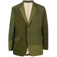 Comme Des Garçons Homme patchwork effect jacket - Verde