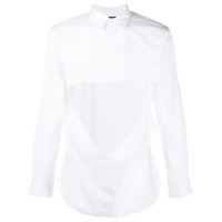 Comme Des Garçons Homme Plus Camisa com recorte vazado - Branco