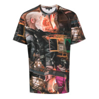Comme Des Garçons Homme Plus Camiseta com estampa digital - Preto