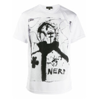 Comme Des Garçons Homme Plus Camiseta com estampa 'Nero' - Branco