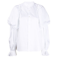 Comme Des Garçons Noir Kei Ninomiya Blusa com mangas bufantes - Branco