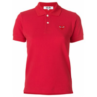 Comme Des Garçons Play Camisa polo com logo - Vermelho