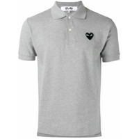 Comme Des Garçons Play Camisa polo mangas curtas - Cinza