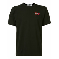 Comme Des Garçons Play Camiseta com detalhe bordado - Preto