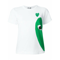 Comme Des Garçons Play Camiseta com estampa - Branco