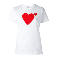 Comme Des Garçons Play Camiseta com estampa - Branco
