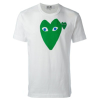 Comme Des Garçons Play Camiseta com estampa - Branco