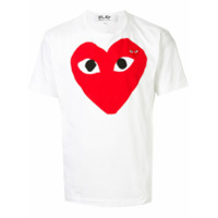 Comme Des Garçons Play Camiseta com estampa de logo - Branco