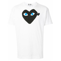Comme Des Garçons Play Camiseta com estampa de logo - Branco