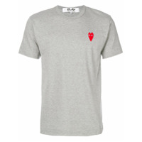Comme Des Garçons Play Camiseta com estampa de logo - Cinza