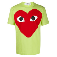 Comme Des Garçons Play Camiseta com estampa de logo - Verde