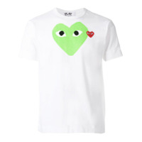 Comme Des Garçons Play Camiseta com estampa gráfica - Branco