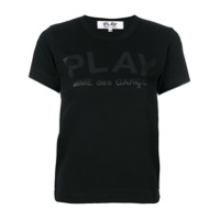 Comme Des Garçons Play Camiseta com estampa - Preto