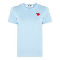 Comme Des Garçons Play Camiseta com logo de coração - Azul