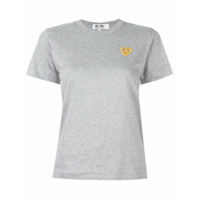 Comme Des Garçons Play Camiseta com logo estampado - Cinza