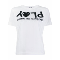 Comme Des Garçons Play Camiseta com logo Play - Branco