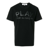 Comme Des Garçons Play Camiseta com logo - Preto