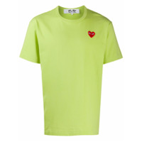 Comme Des Garçons Play Camiseta de algodão com logo - Verde